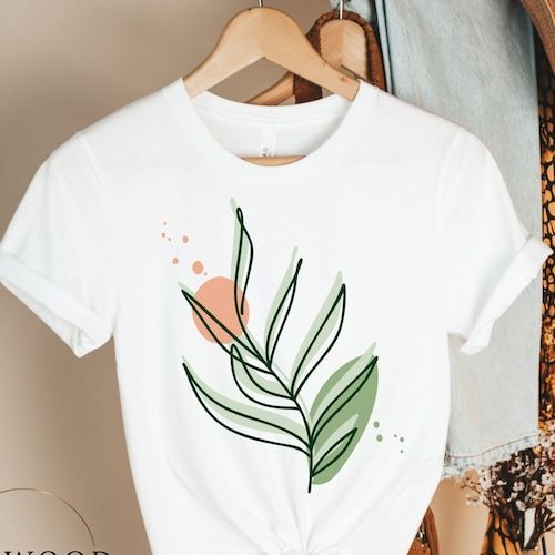 floral half sleeve white tshirt
